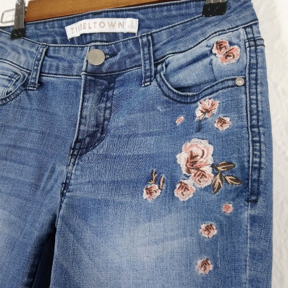 Tinseltown Embroidered Skinny Fit Jeans Size 1 - Picture 4 of 4